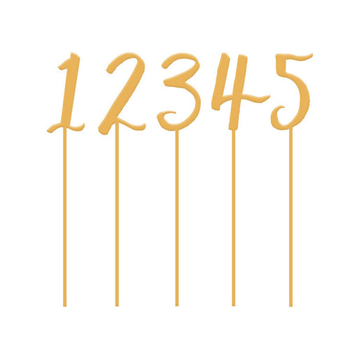 I found this at #moonandlola! - Table Number Set Symbol Antique Gold