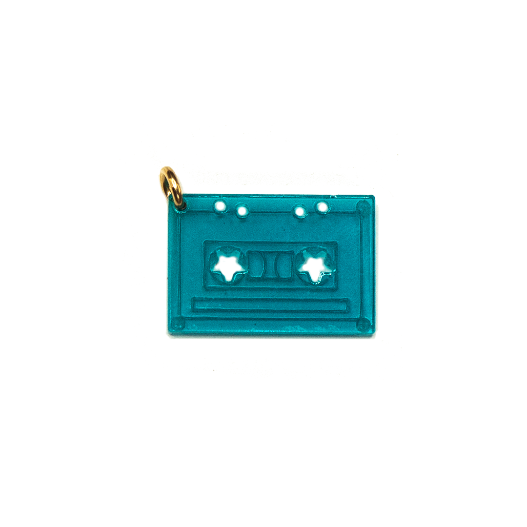 Cassette Tape Charm - Moon and Lola