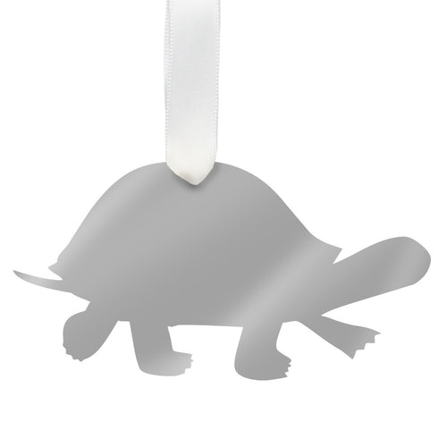 I found this at #moonandlola! - Turtle Ornament Mirrored Silver