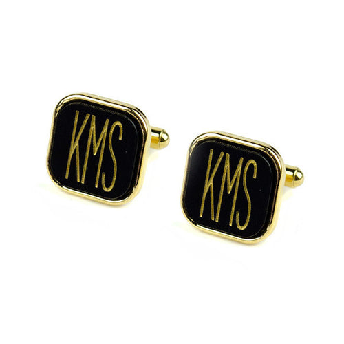 I found this at #moonandlola! - Vineyard Cuff Link Square Modern Font