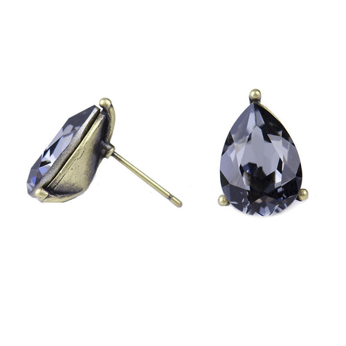 I found this at #moonandlola! - Windsor Studs Black Diamond side view